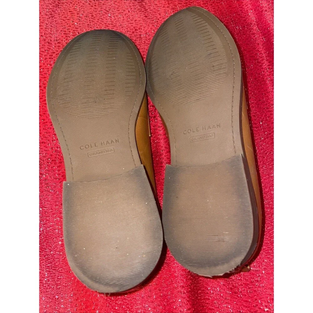 Cole Haan Women's Haverhill Penny Loafers British Tan Leather Size 10B $80 MSRP